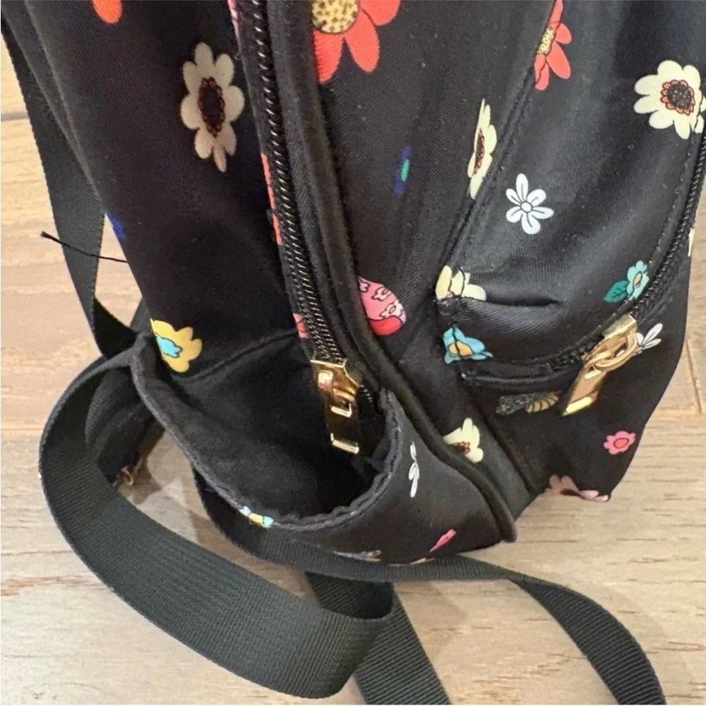 Floral and Mushroom Print Backpack with wallet. New
